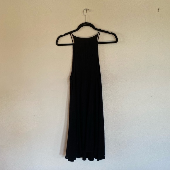 Urban Outfitters Silence + Noise Ribbed Black Swing Dress - Picture 3 of 4